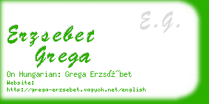 erzsebet grega business card